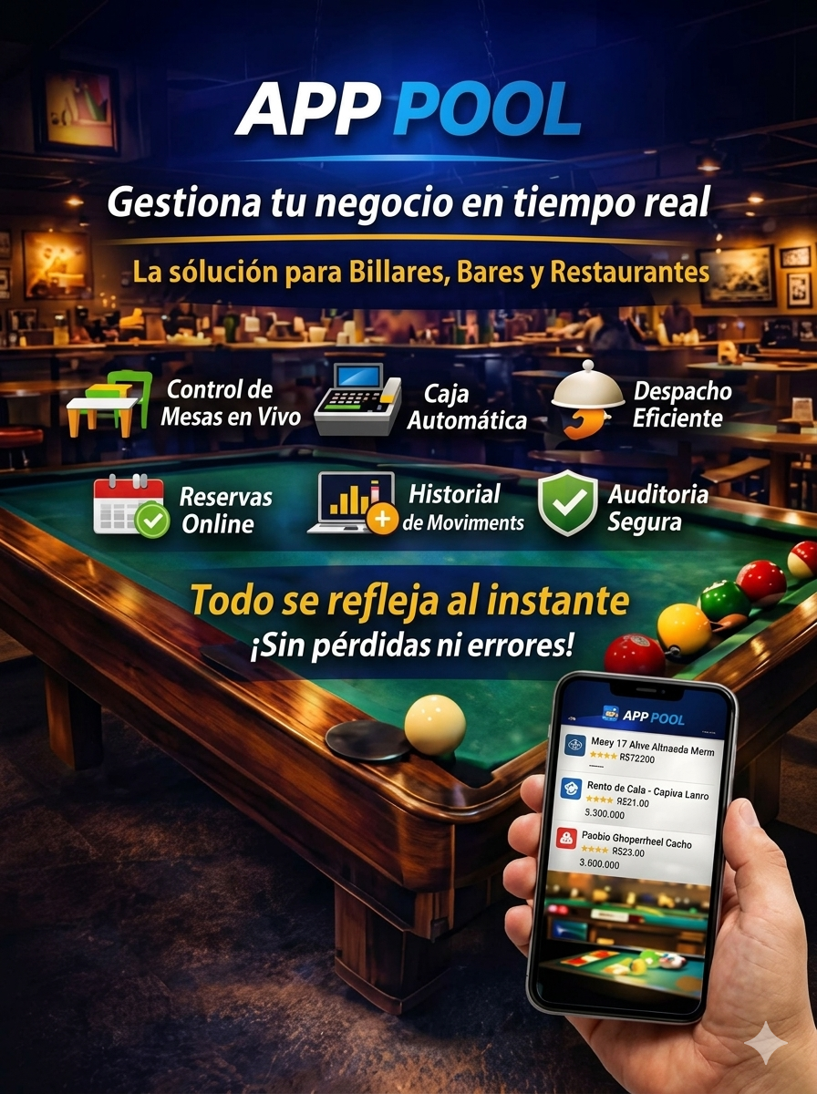 Sistema de Comandas para Billares y Bares